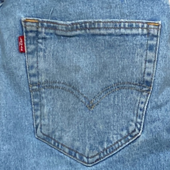 Levi's 512 Slim Fit Distressed Tapered Light Wash Jeans - Picture 9 of 16